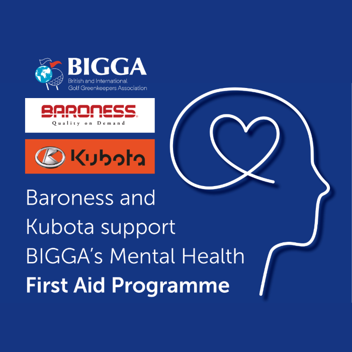 Baroness and Kubota support BIGGA’s Mental Health First Aid Programme